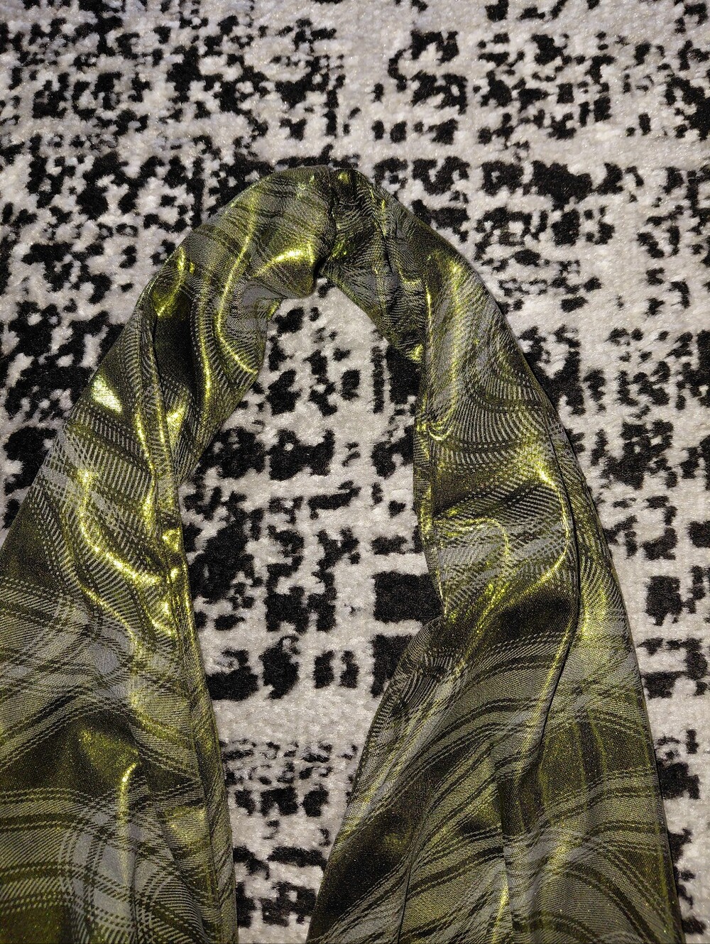 AKIRA Taylor Metallic Halter Top NWT M Green Plaid Shimmer Y2K Clubwear Party CC - Picture 8 of 13
